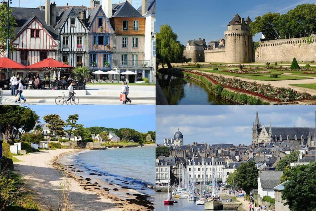 T2 Centre-Ville, Calme, 1 Chambre, 1 A 5 Pers, Climatisation, Parking Libre Et Gratuit Lorient Extérieur photo